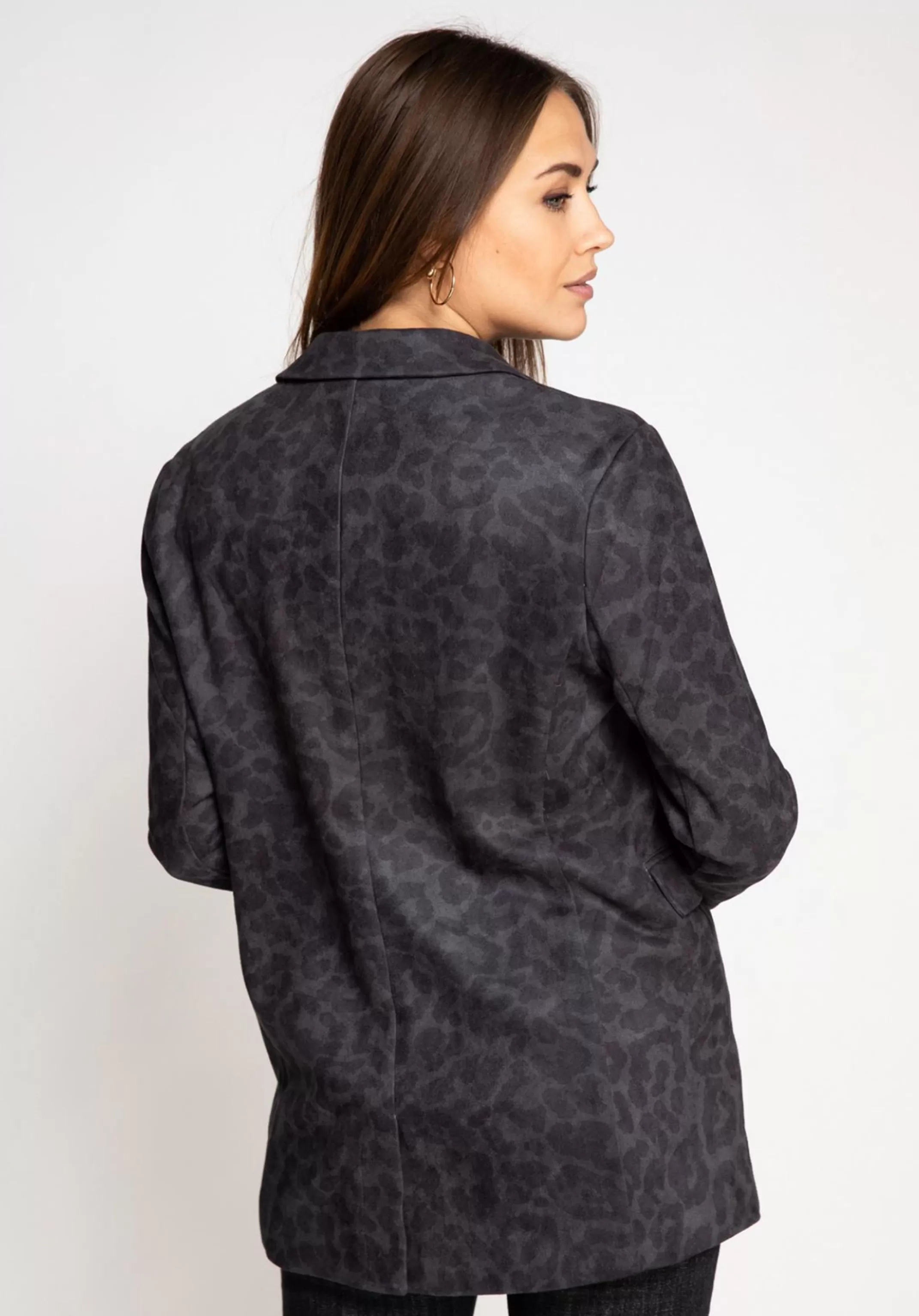 Zhrill Jacken, Mantel Und Westen<Damen Blazer Ellie In Grey Leoprint