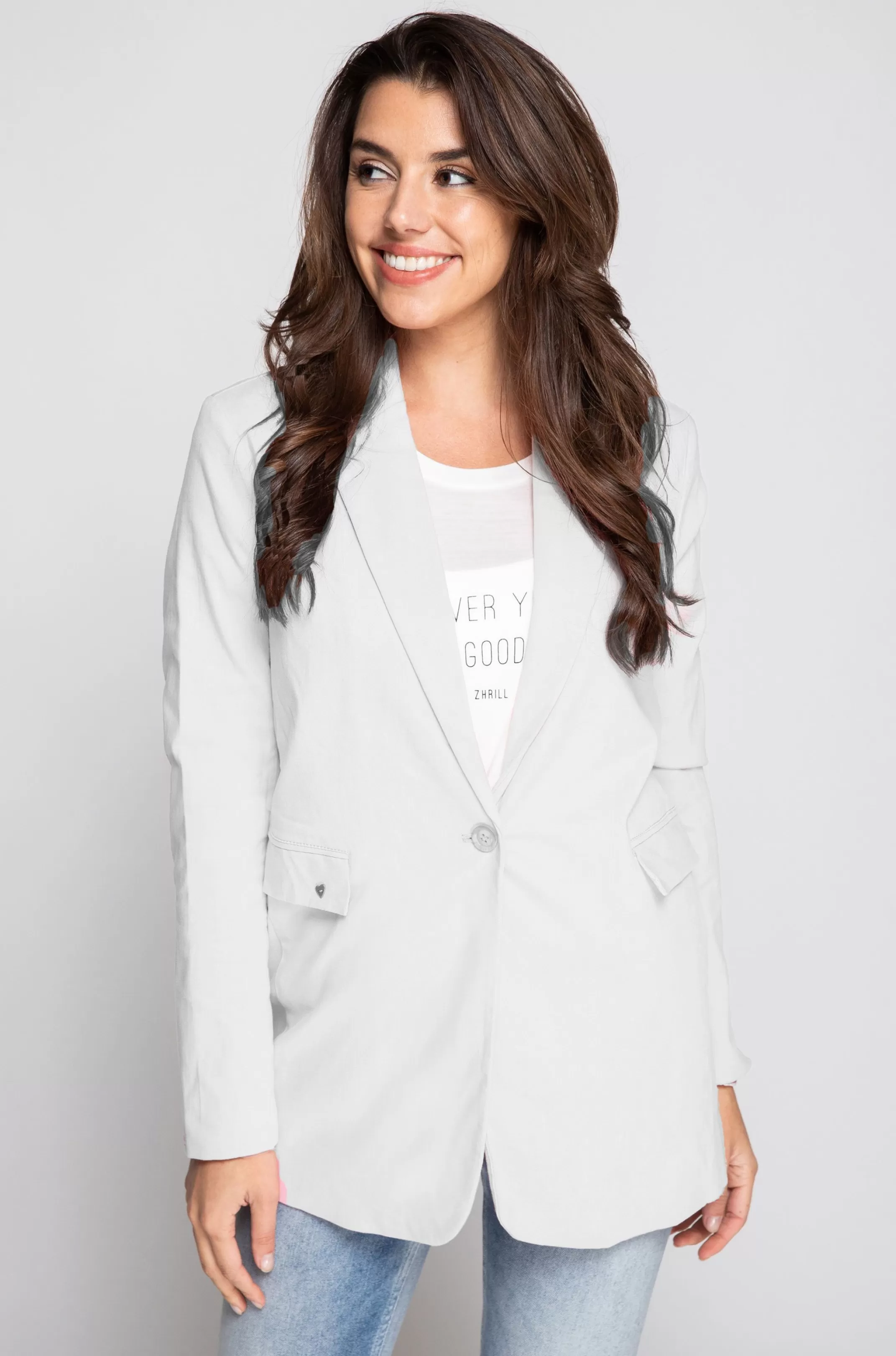 Zhrill Jacken, Mantel Und Westen<Damen Blazer Ellie In White Weis