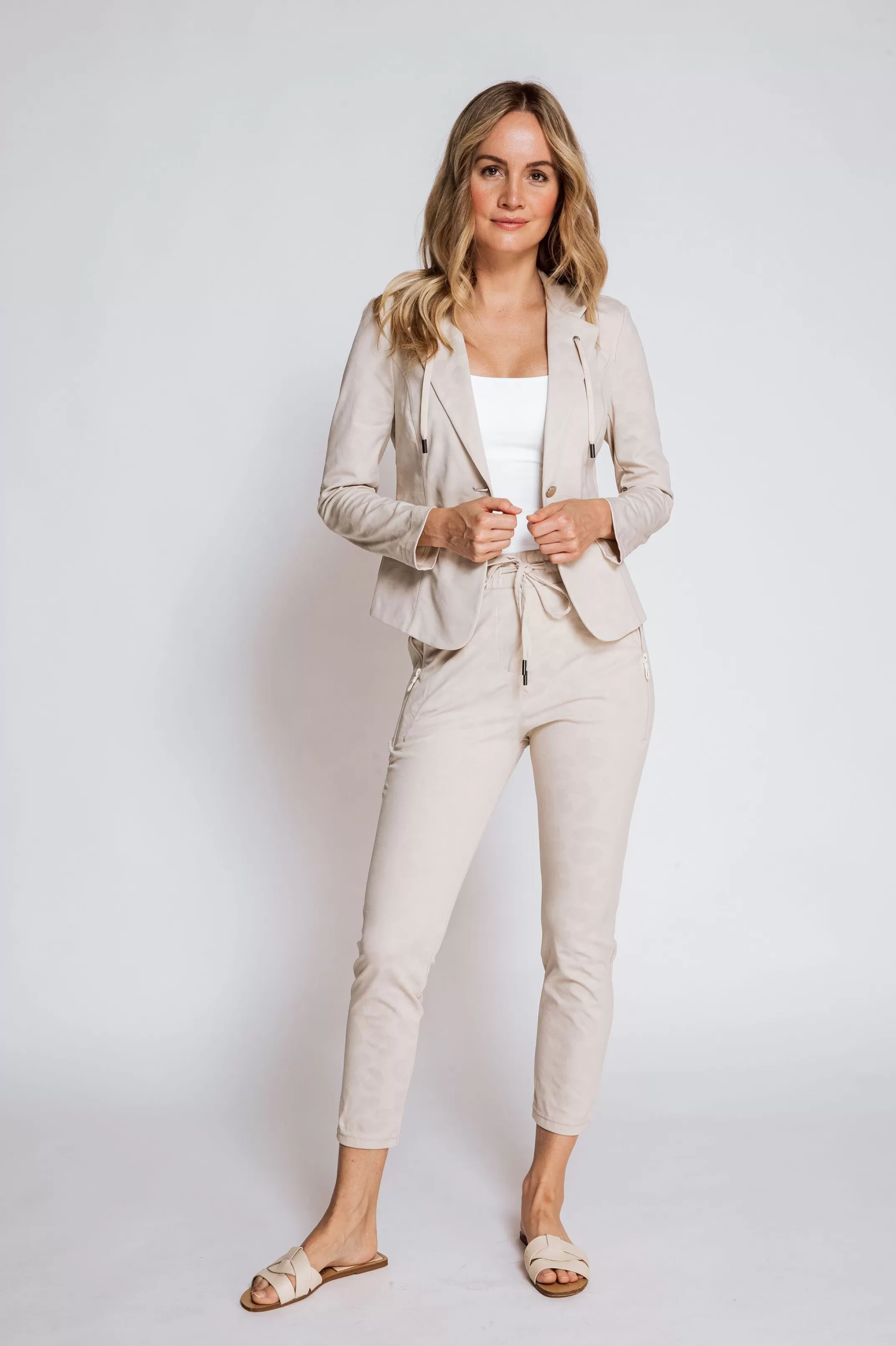 Zhrill Jacken, Mantel Und Westen<Damen Blazer Jacke Darcia In Beige