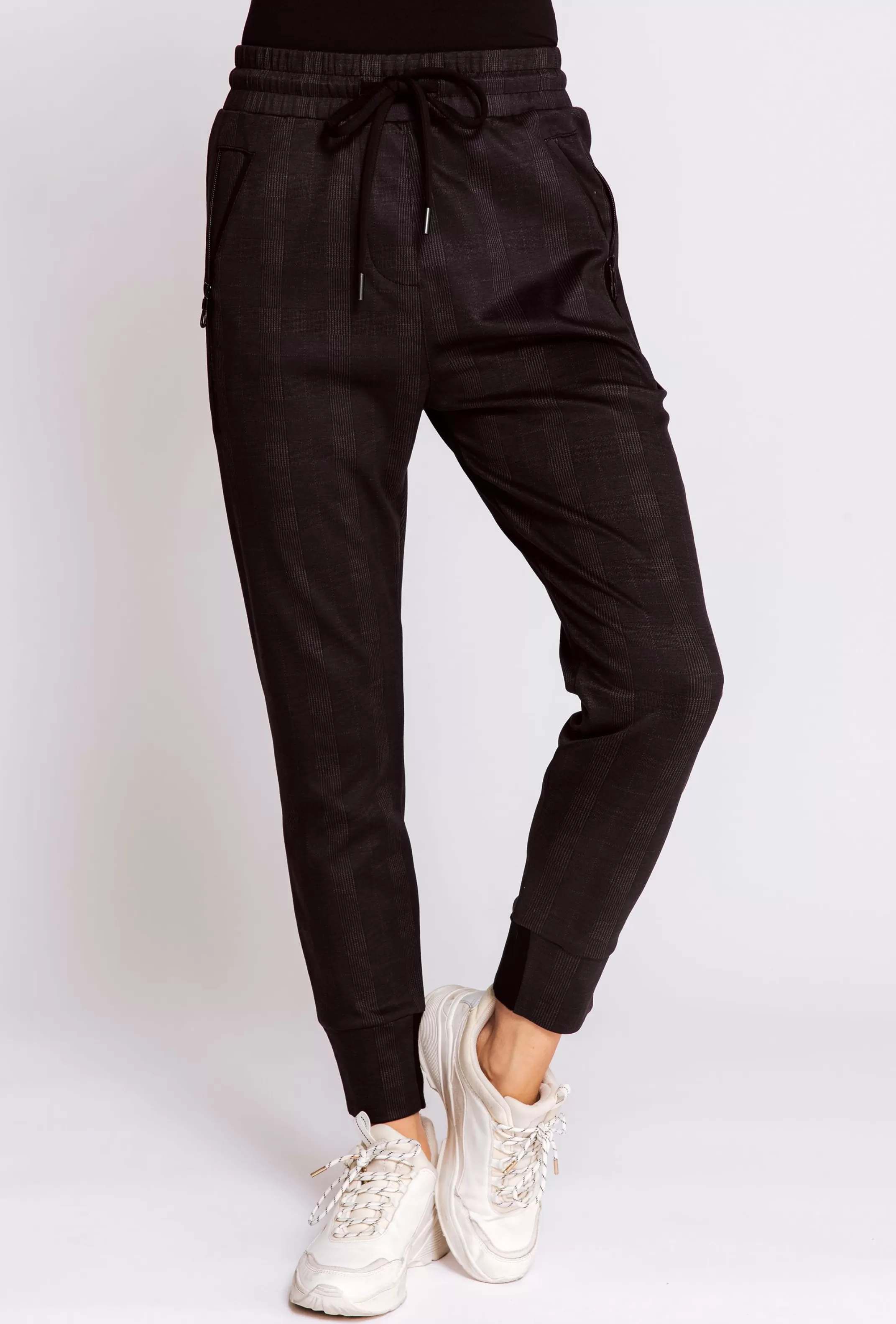 Zhrill Hosen<Damen Jogger Pants Fabia In Anthra Grau Gestreift