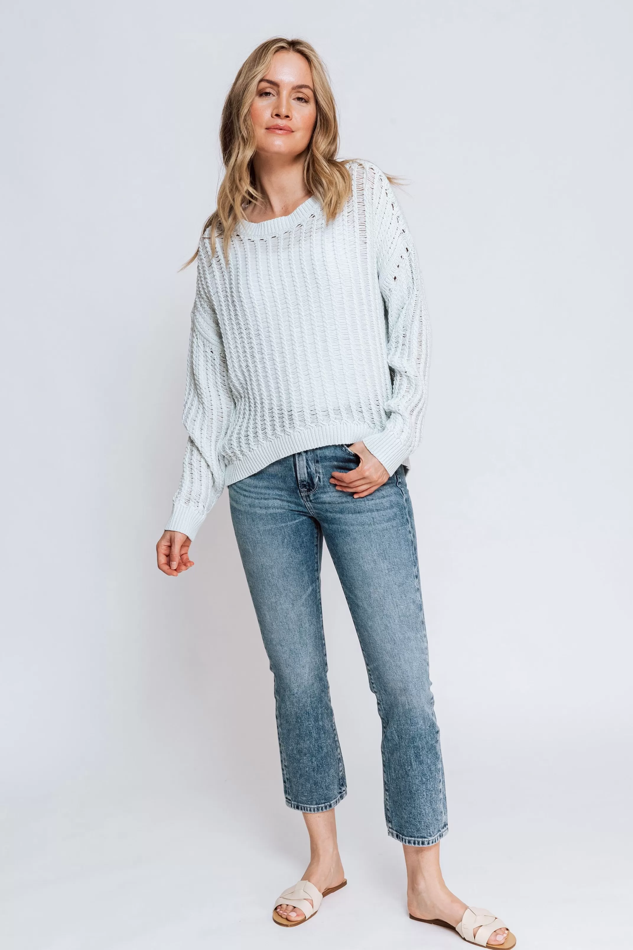 Zhrill Sweats<Damen Pullover Ovaler Halsausschnitt Darleen In Mint Grun
