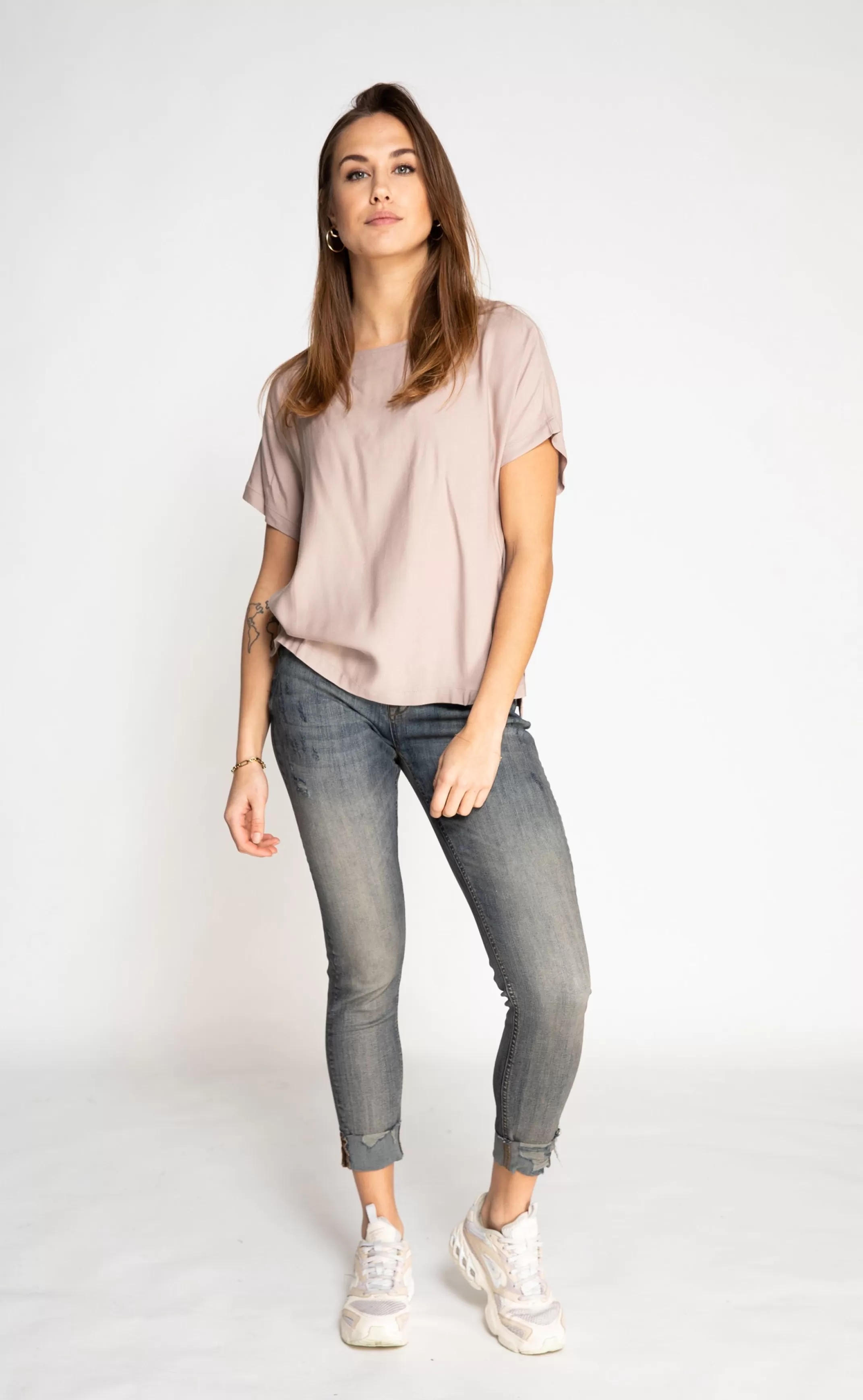 Zhrill Tops, T-Shirts Und Blusen<Damen Shirt Lenti In Taupe Braun