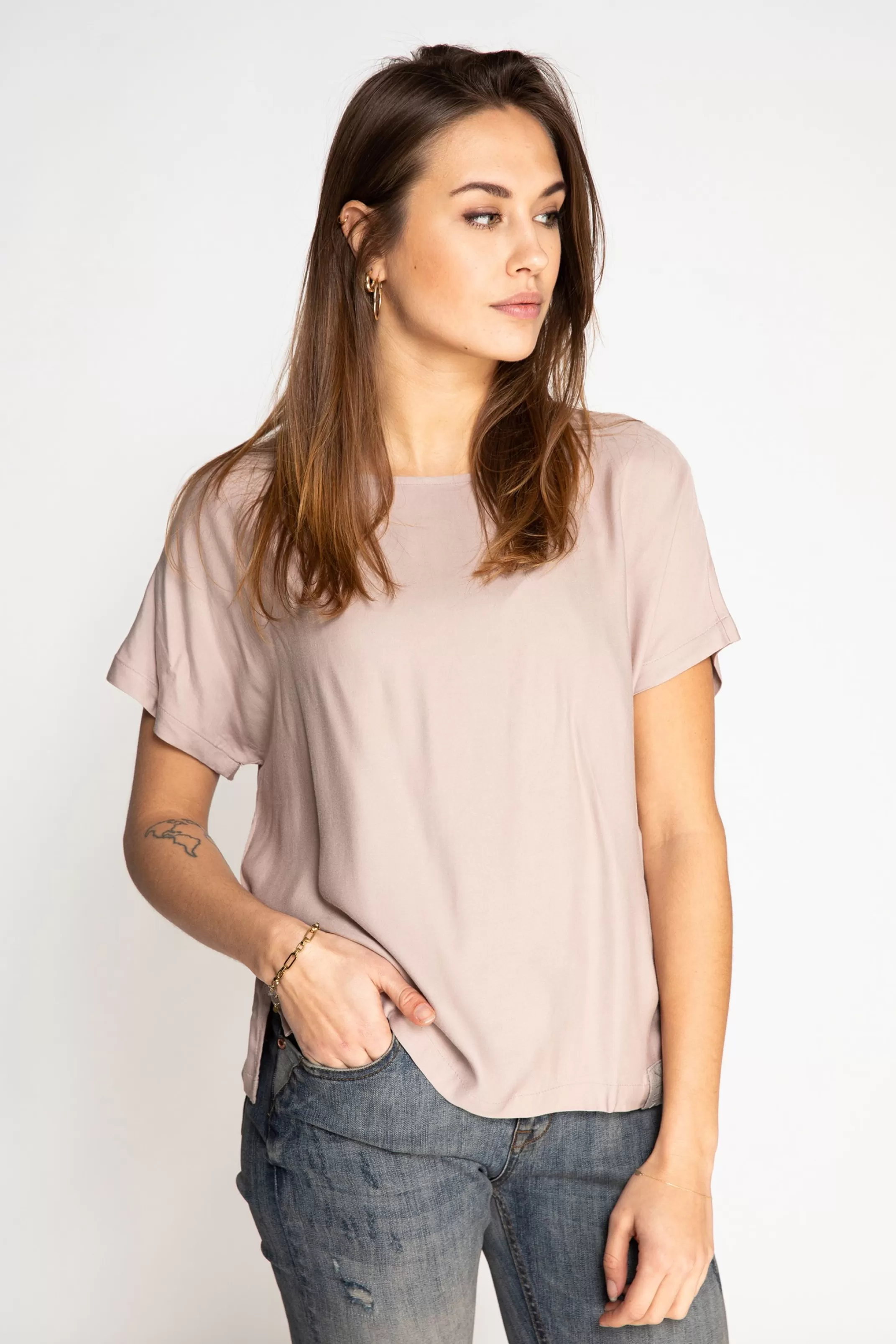 Zhrill Tops, T-Shirts Und Blusen<Damen Shirt Lenti In Taupe Braun