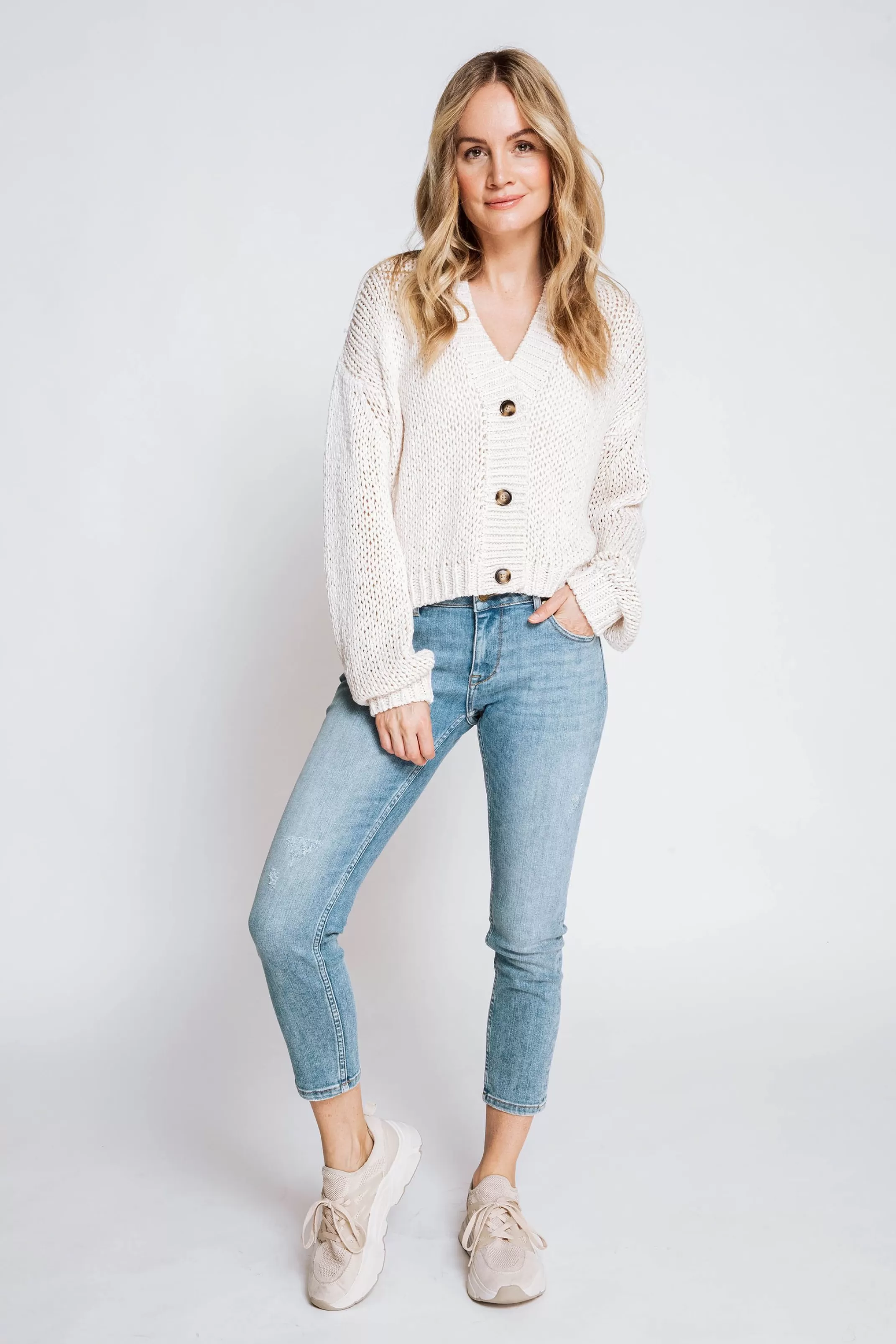 Zhrill Cardigans<Damen Strickjacke Cardigan Gloria In Beige