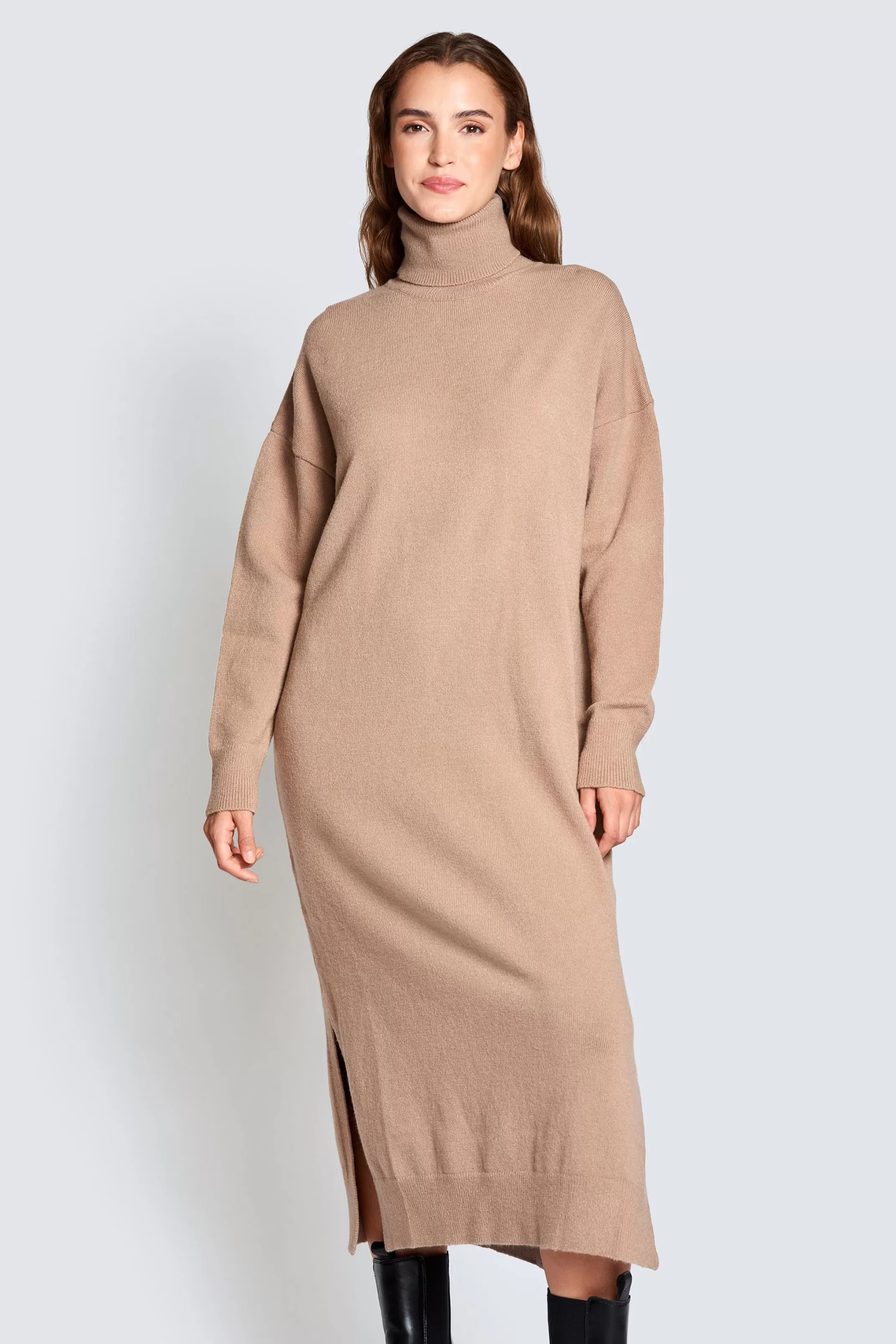 Zhrill Kleider & Jumpsuits<Damen Sweatkleid Smilla In Brown