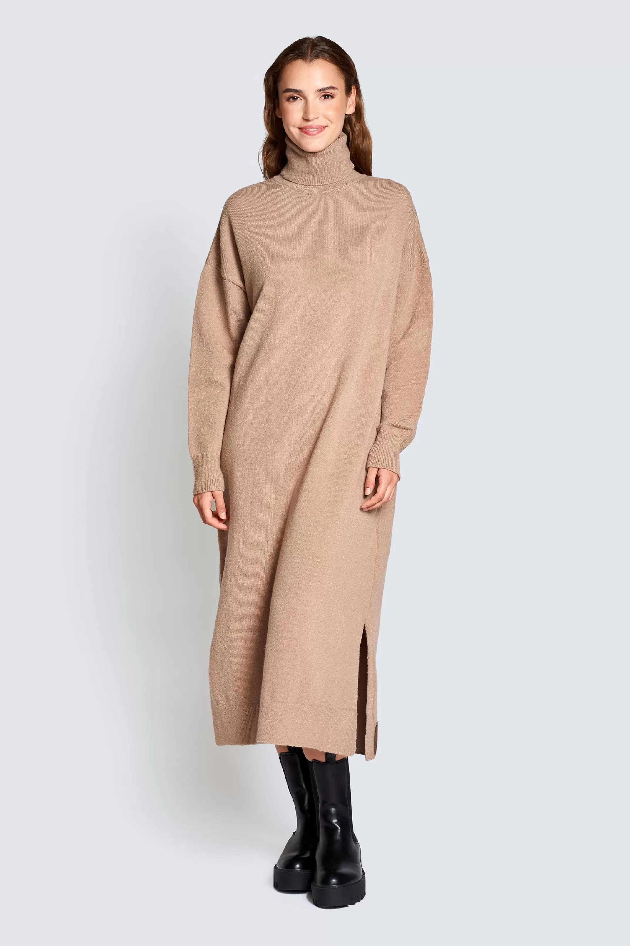 Zhrill Kleider & Jumpsuits<Damen Sweatkleid Smilla In Brown
