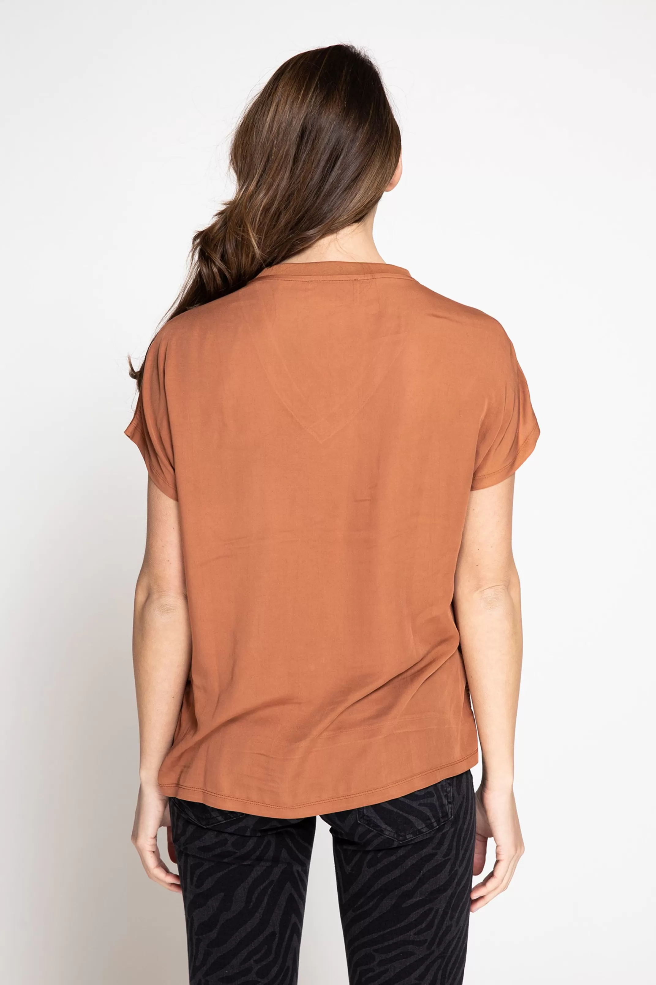 Zhrill Tops, T-Shirts Und Blusen<Damen T-Shirt Skyla In Coffee