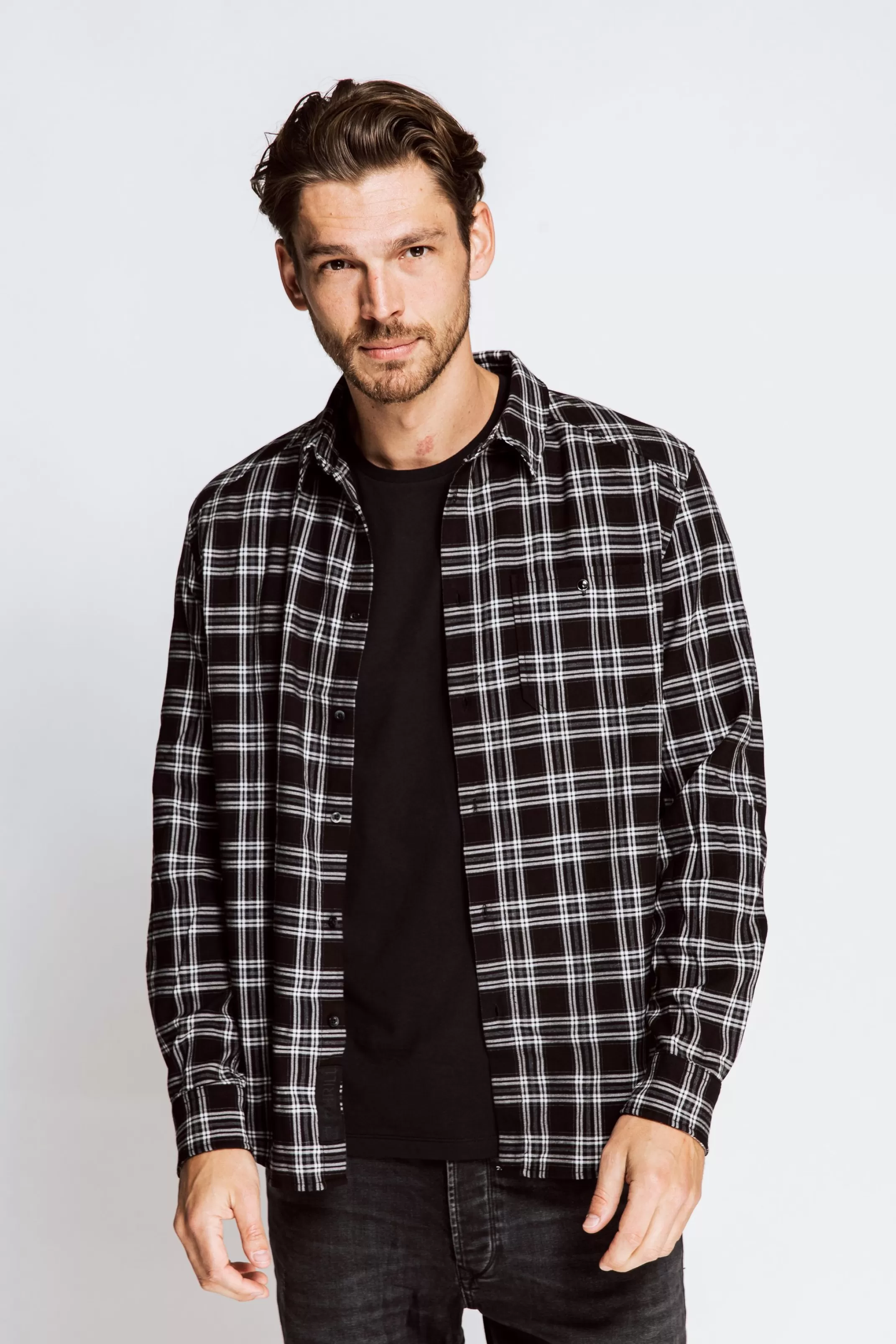 Zhrill T-Shirts, Pullover Und Hemden<Herren Hemd Enno In Black Check