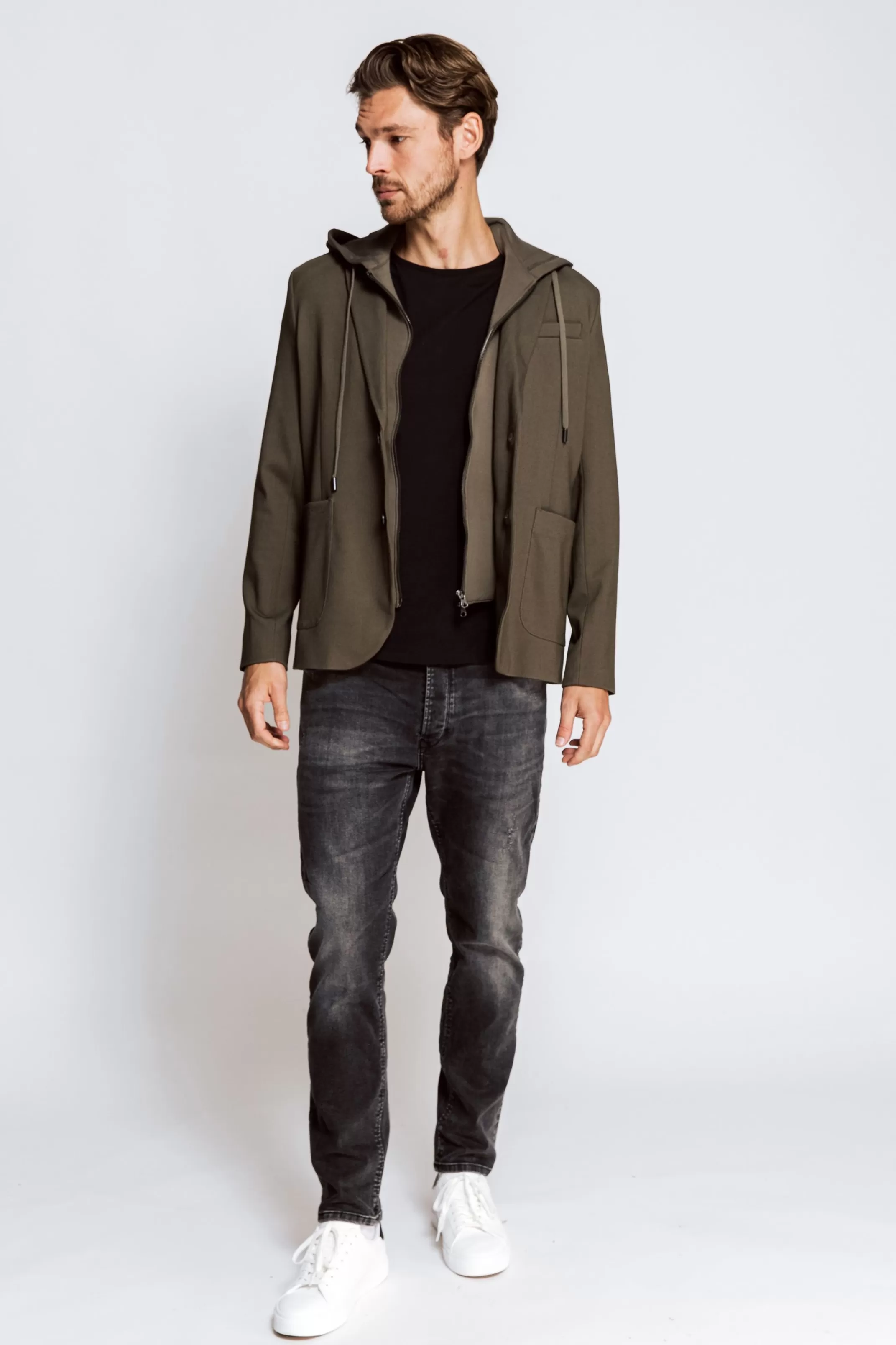 Zhrill Jacken<Herren Sweatjacke Arian In Olive