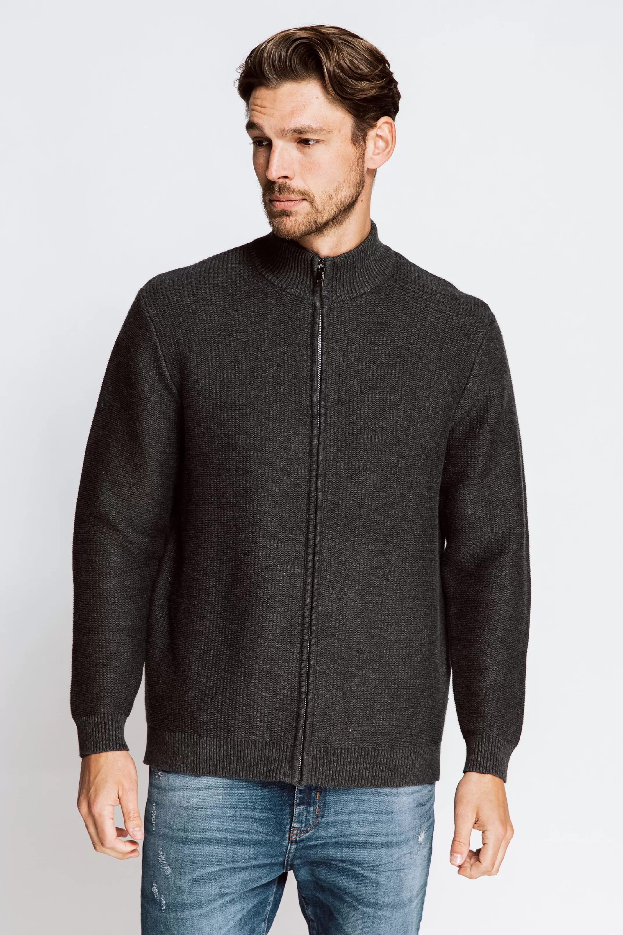 Zhrill Jacken<Herren Sweatjacke Lev In Grey