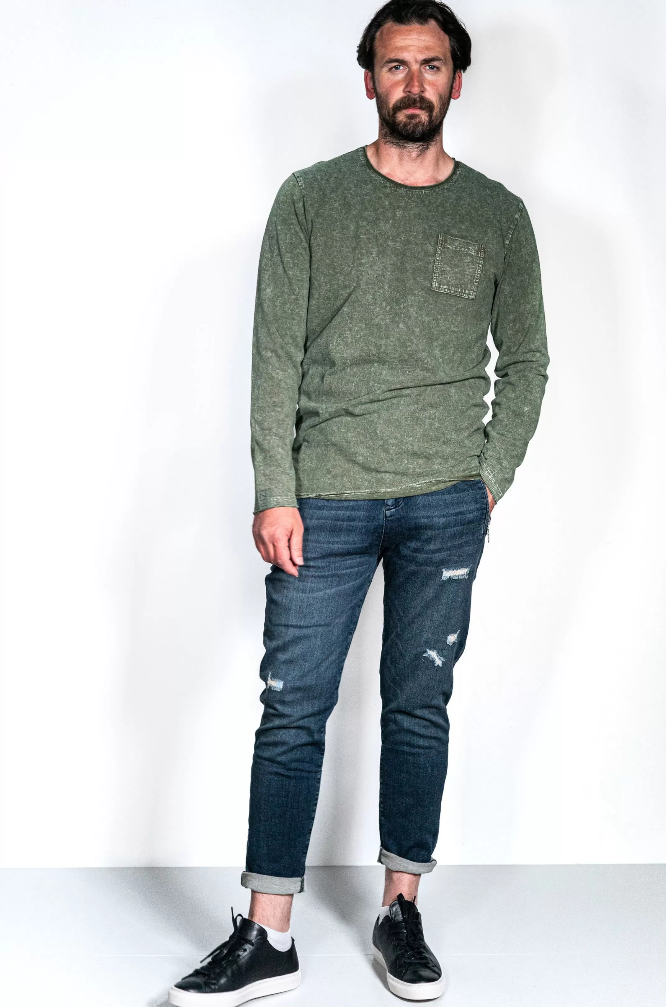 Zhrill T-Shirts, Pullover Und Hemden<Herren Sweatshirt Nico In Olive