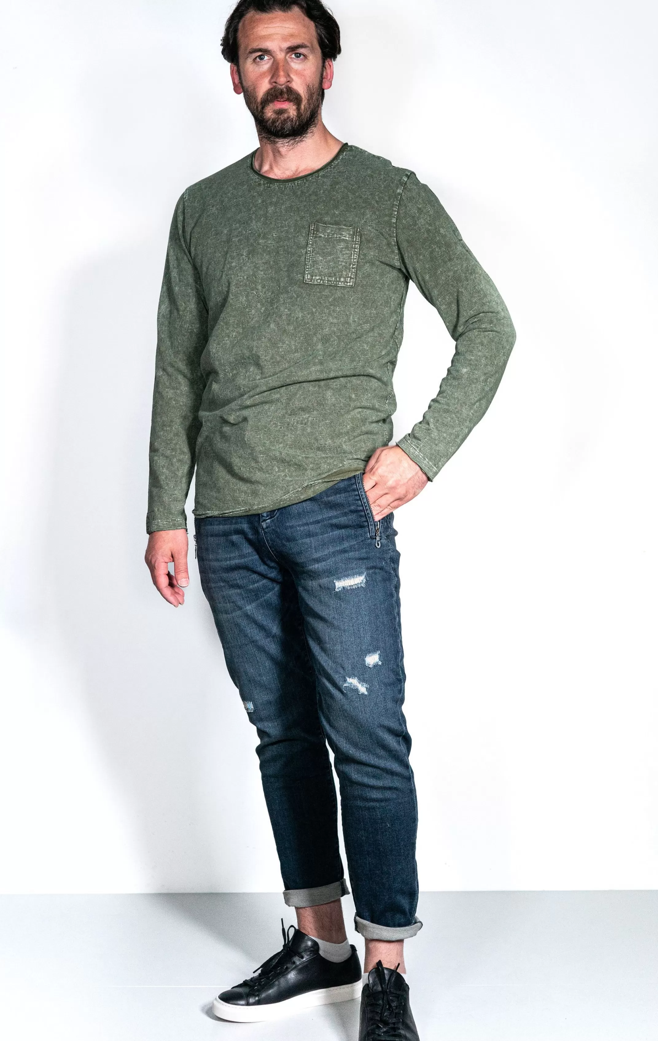 Zhrill T-Shirts, Pullover Und Hemden<Herren Sweatshirt Nico In Olive
