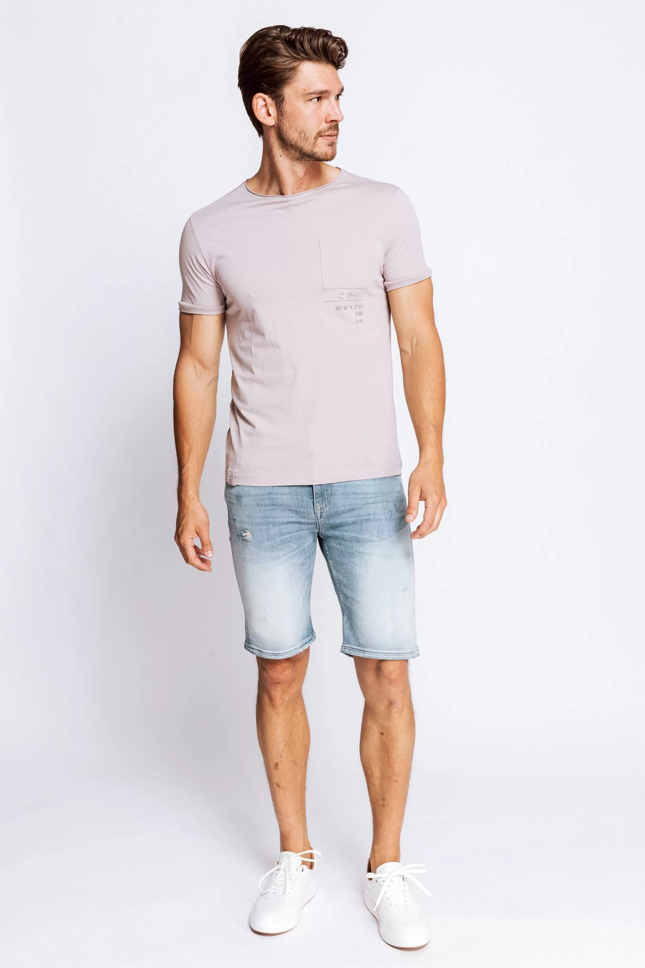Zhrill T-Shirts, Pullover Und Hemden<Herren T-Shirt Pierre In Lavender Violett