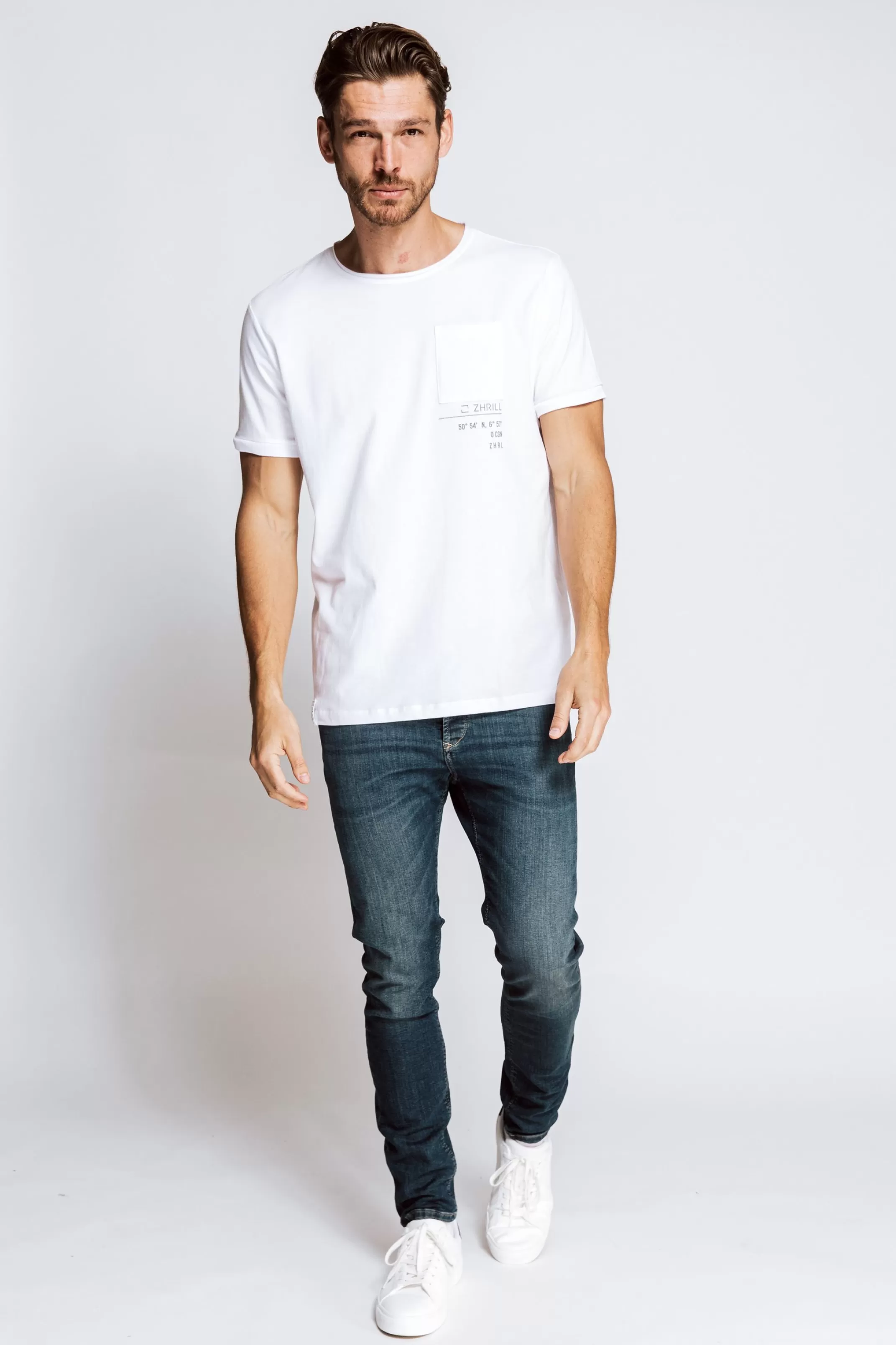 Zhrill T-Shirts, Pullover Und Hemden<Herren T-Shirt Pierre In White
