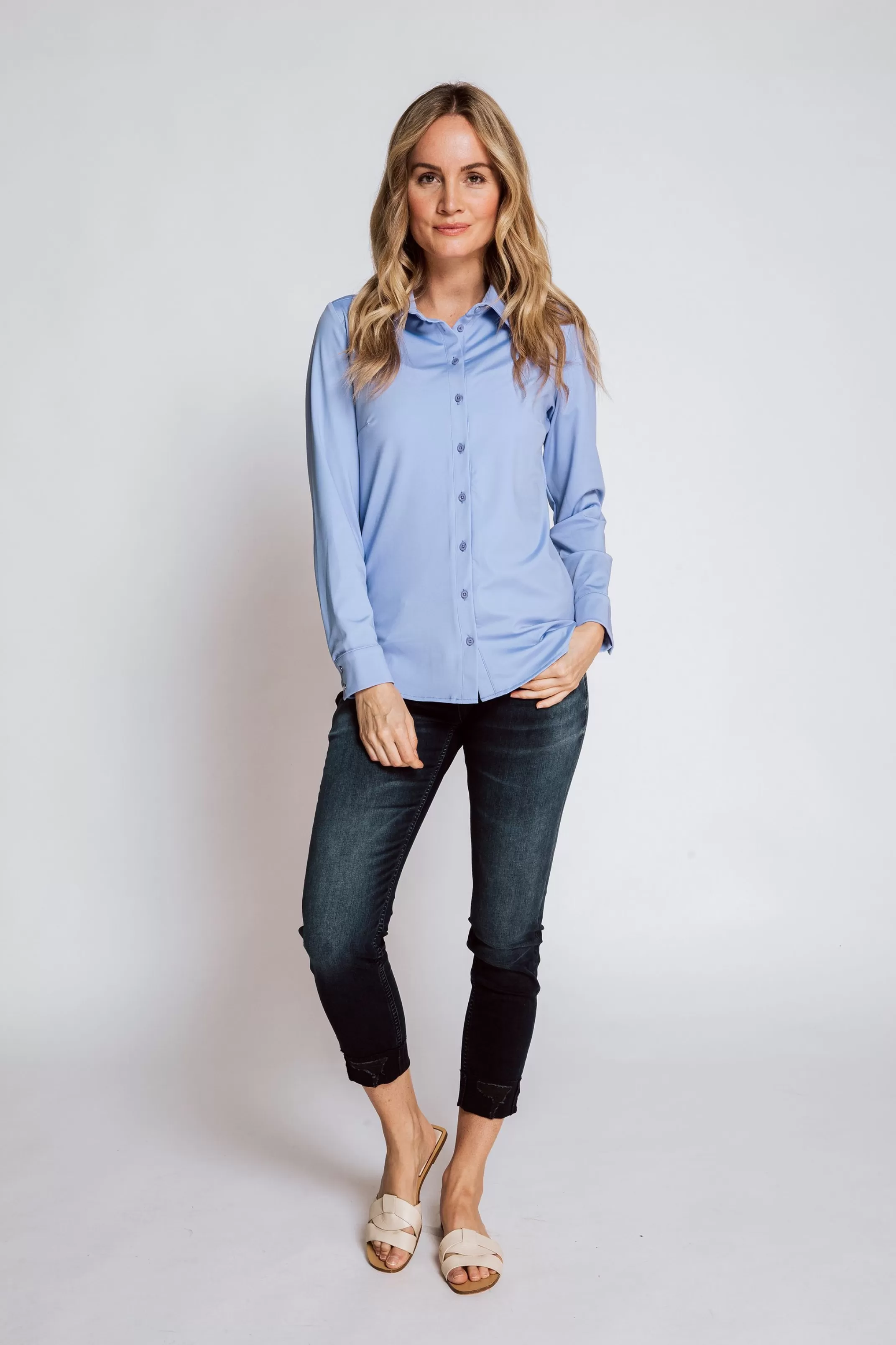 Zhrill Tops, T-Shirts Und Blusen< Damen Bluse Faye In Blau