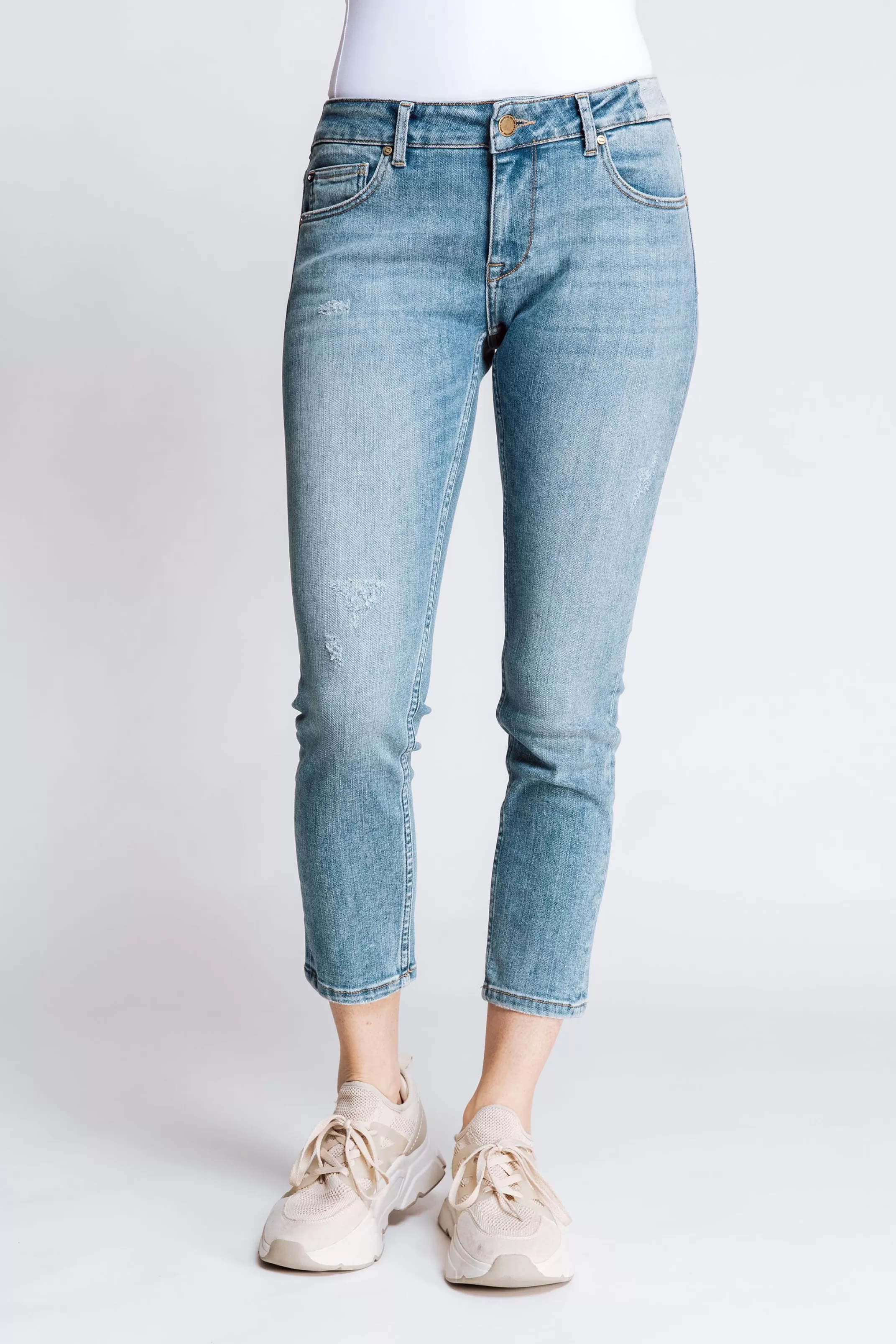 Zhrill Denim< Damen Capri Jeans Anita In Blau