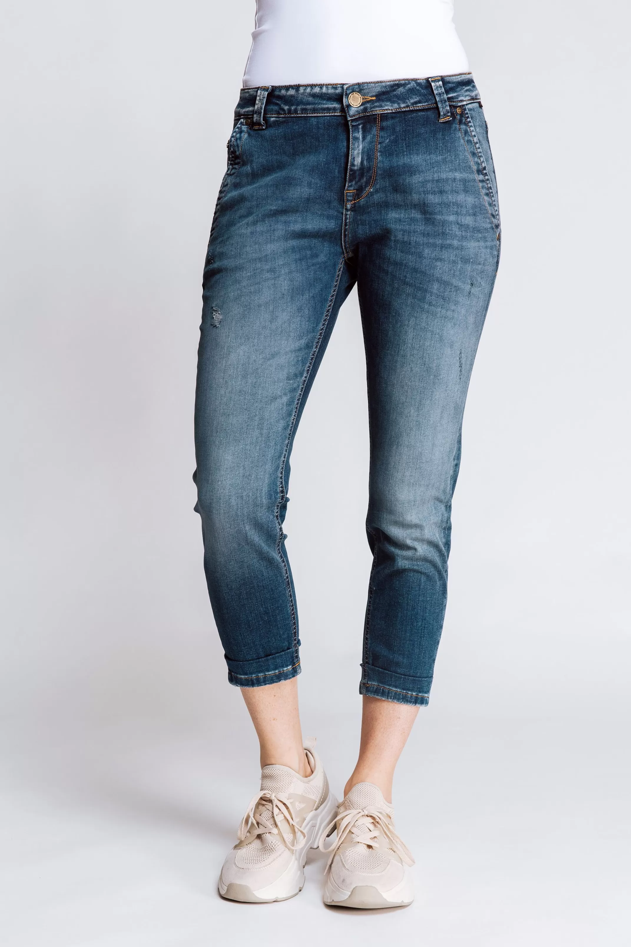 Zhrill Denim< Damen Capri Jeans Dalva In Blau