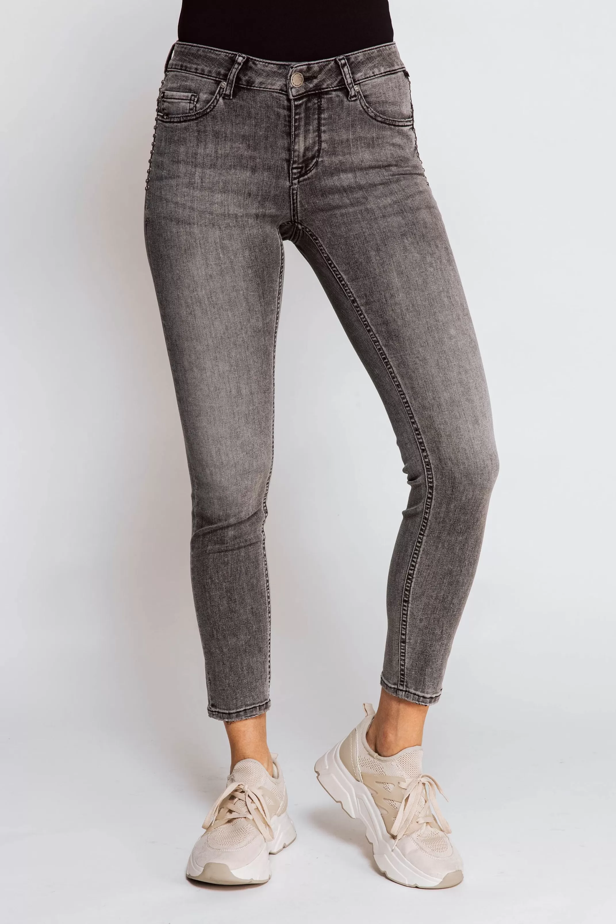 Zhrill Denim< Damen Skinny Jeans Daffy Grau